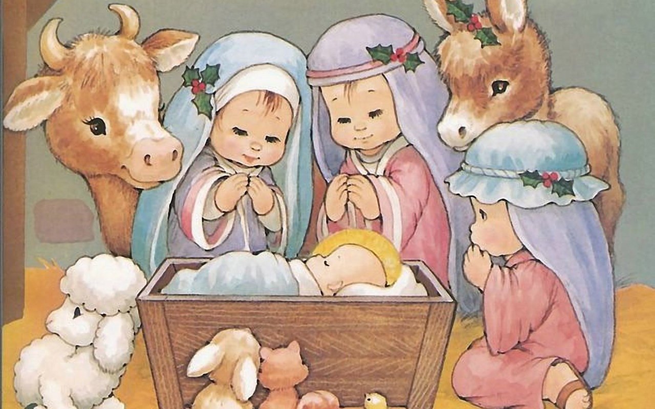 Рисунок на тему Рождество Христово