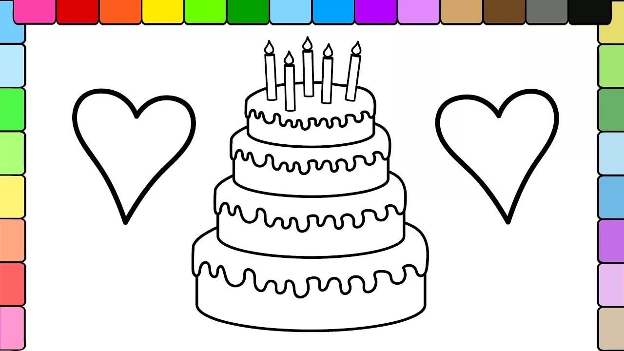 Картинки для срисовки карандашом для день рождения