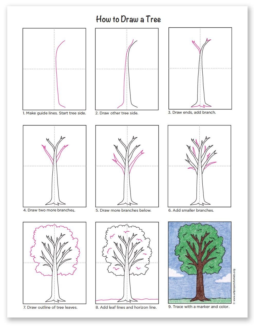 Дерево рисунок схема