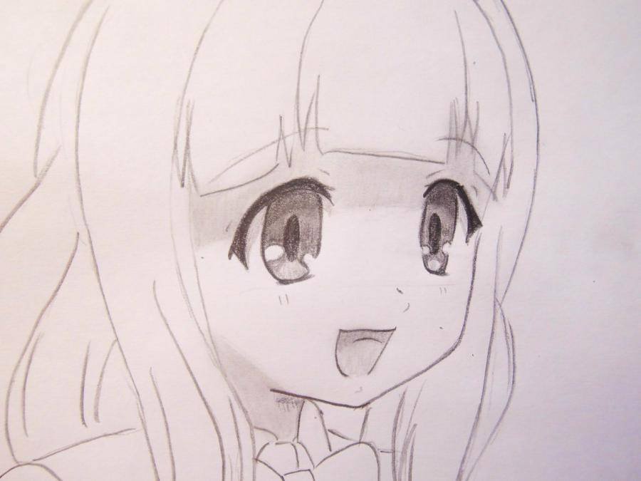 Фото рисунки аниме карандашом фото
