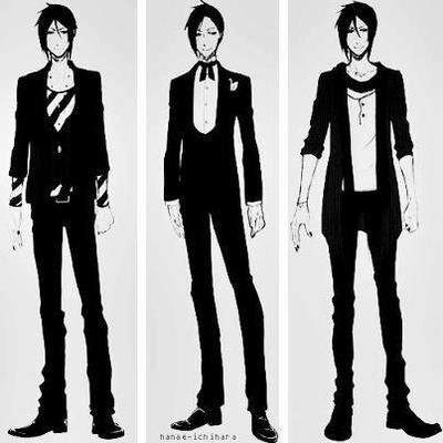 Себастьян Михаэлис в современной одежде