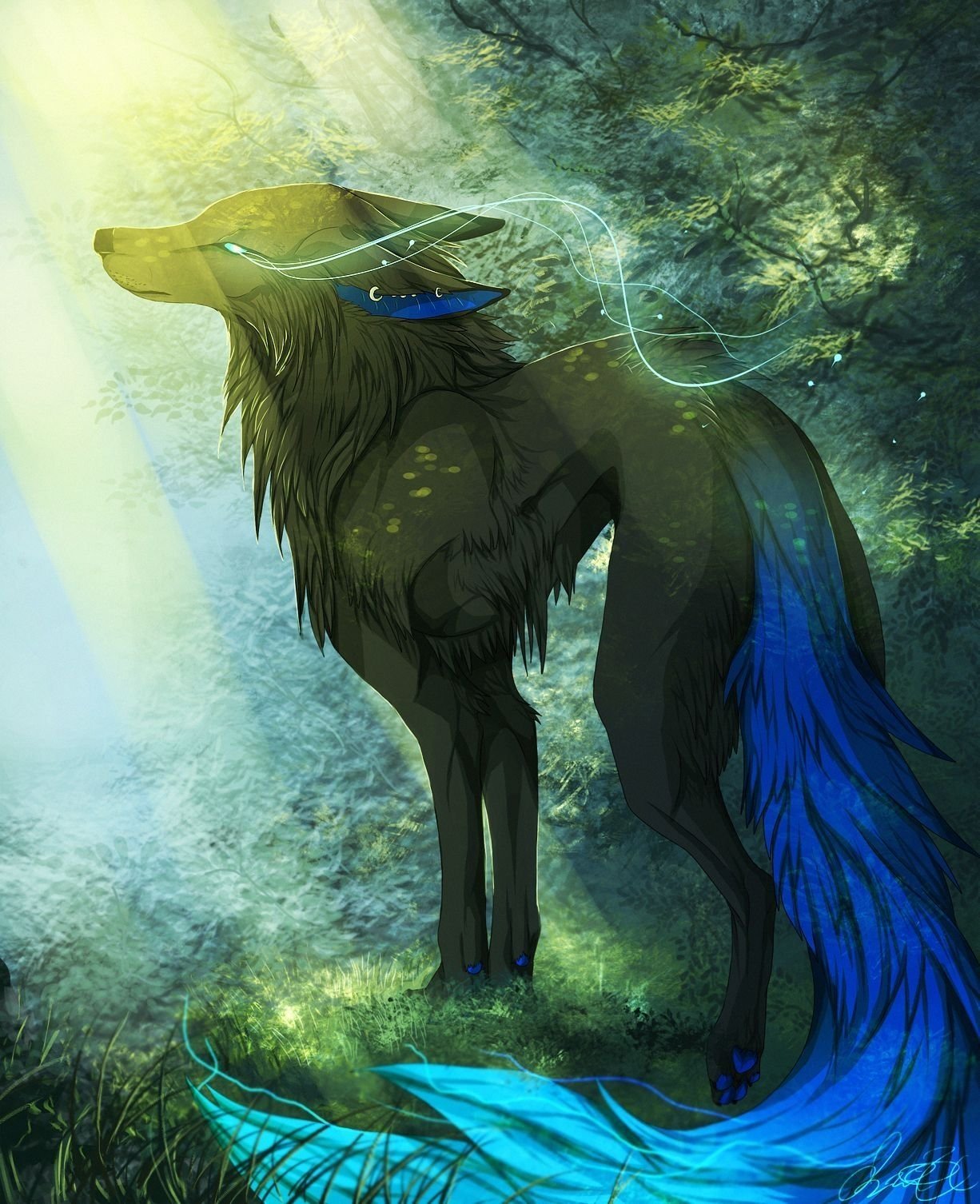 Фото мистических волков