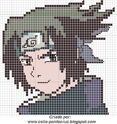 Вышивка крестом аниме Наруто Итачи