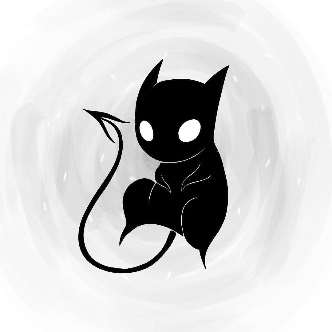 Черный кот эскиз