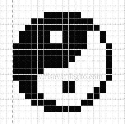 Рисунки по клеточкам чёрно белые в тетради маленькие