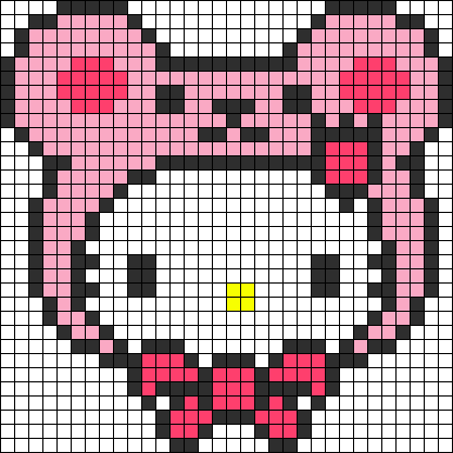 Хеллоу Китти Pixel Art