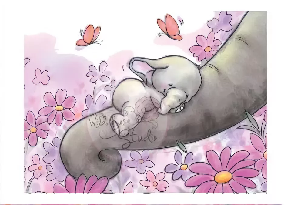Мы зайчики мы котики мы мамины цветочки. Милый рисунок для мамы. Милые иллюстрации животных. Открытки слоники. Милые рисунки животных.