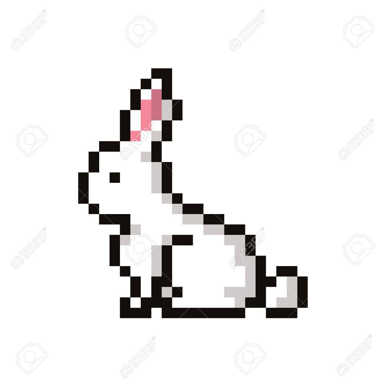 Пиксельный заяц
