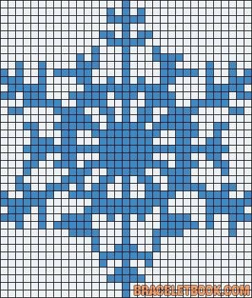 Жаккард снежинки