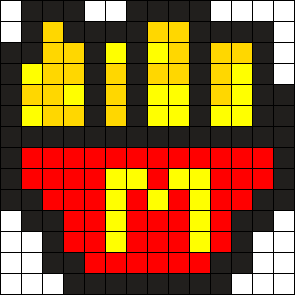 Рисование по клеточкам бургер