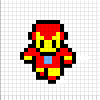 Рисование по клеточкам Марвел маленькие