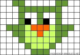 Рисунки по клеточкам зелёные