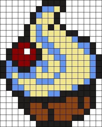 Рисовать по клеточкам торт