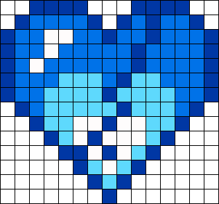 Рисунки по клеточкам голубые