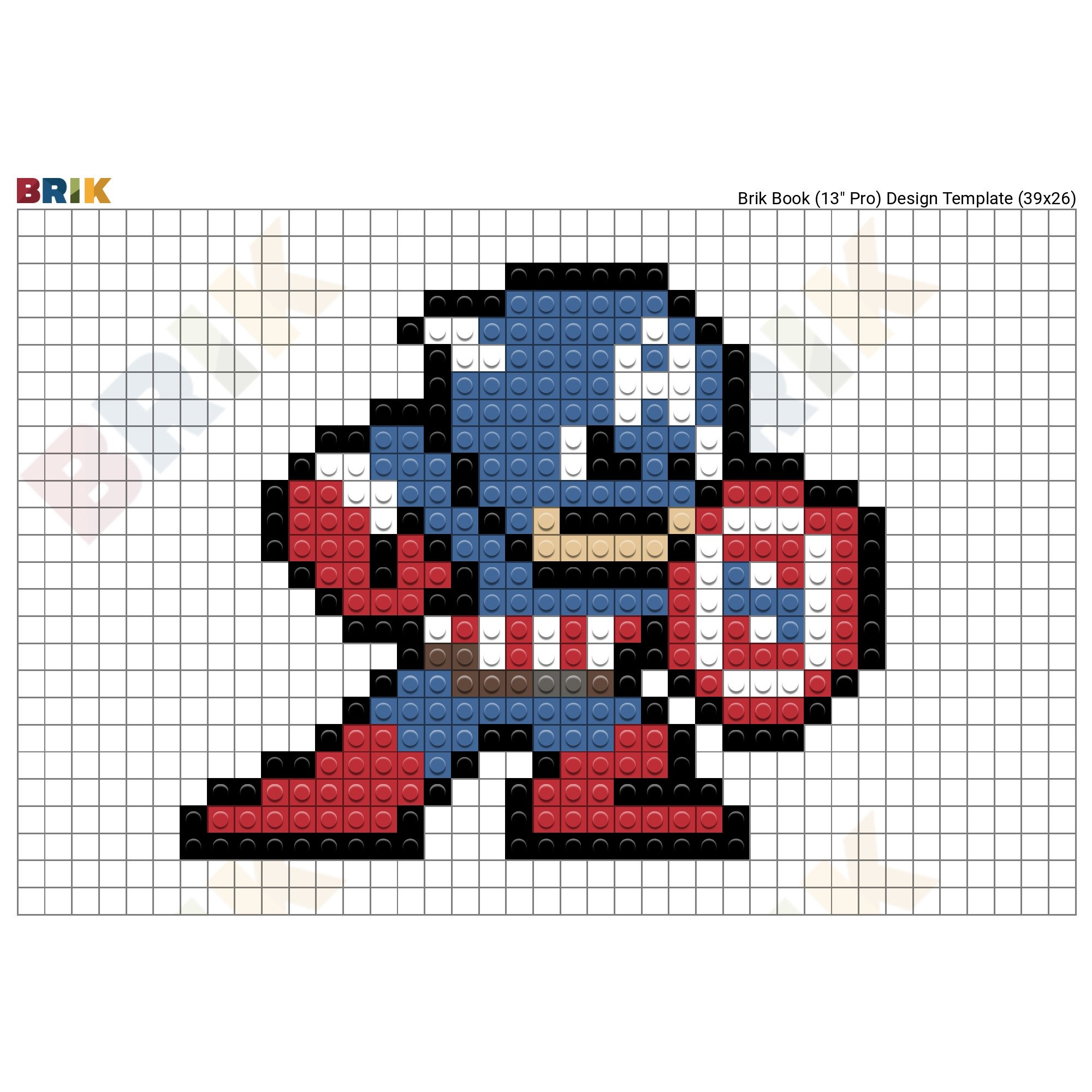 Капитан Америка в пикселях
