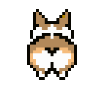 Корги Pixel Art