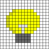 Желтые рисунки маленькие легкие по клеткам