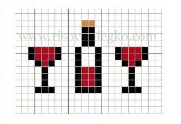 Мини рисунки по клеточкам