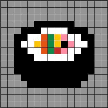 Рисунки по клеточкам в тетради еда