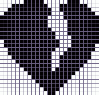 Сердце по клеточкам