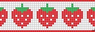 Рисование в клетку клубника