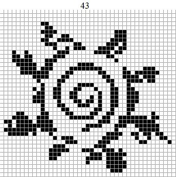 Наруто по клеточкам черно белые