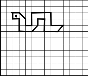 Графический диктант змейка