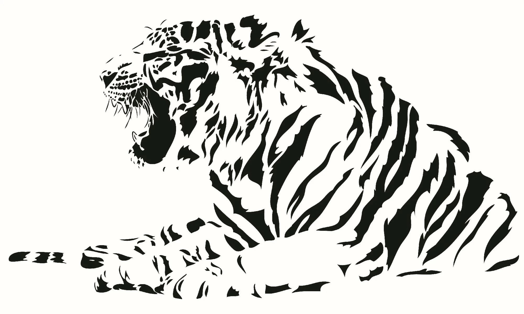 Векторное изображение тигра