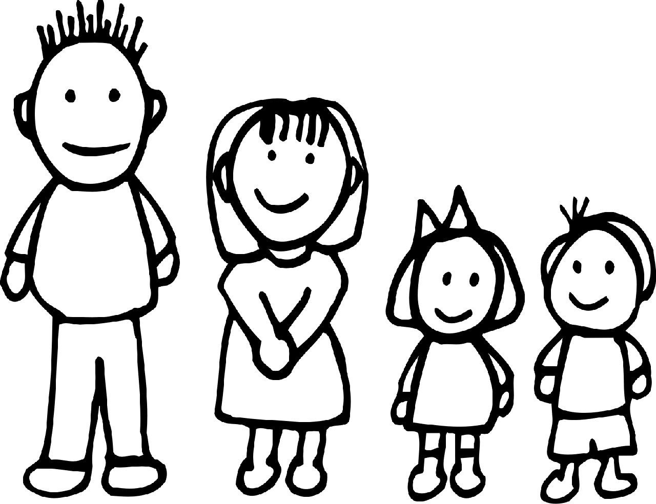 Белые картинки для детей. Раскраска семья для малышей. Человечек рисунок. Семья контур. Семья рисунок.