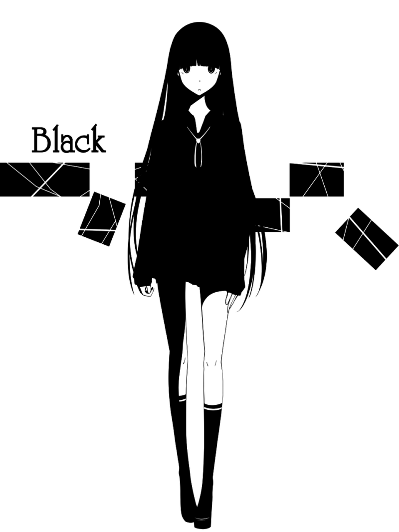 Девочка в черном стиле