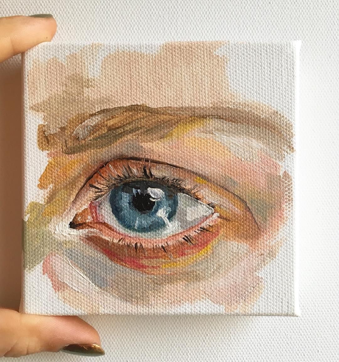 Глаз масляными красками