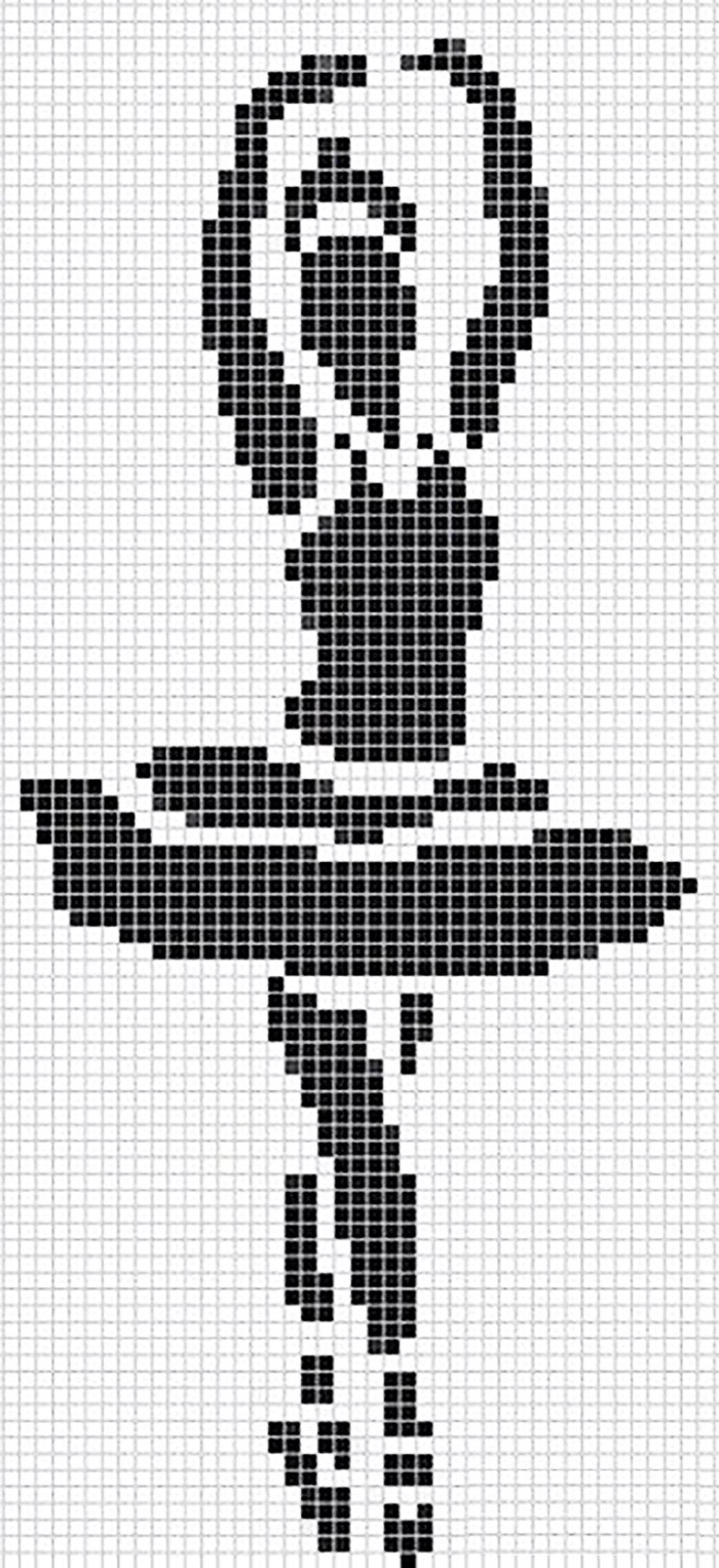 PN-0008131 Набор для вышивки крестом LanArte Ballet silhouette I «Балет силуэт I»