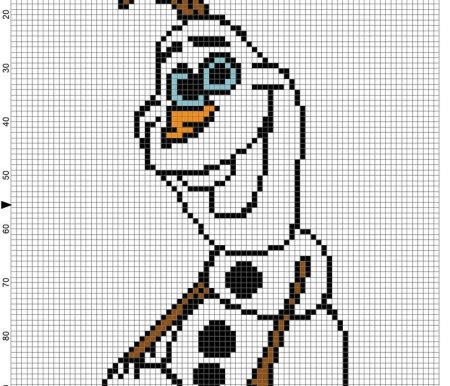 Вышивка крестом Олаф