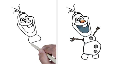 Схему снеговичка для варежек