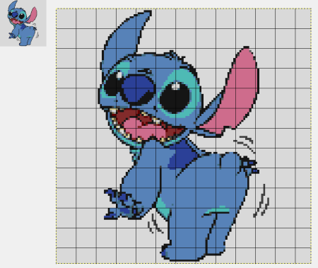 Стич Pixel Art