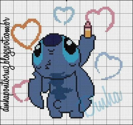 Маленький инопланетян по клеткам