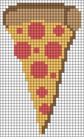 Рисунки по клеточкам еда