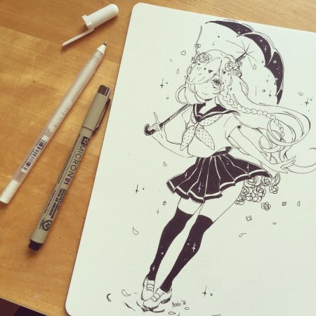 Аниме ручкой