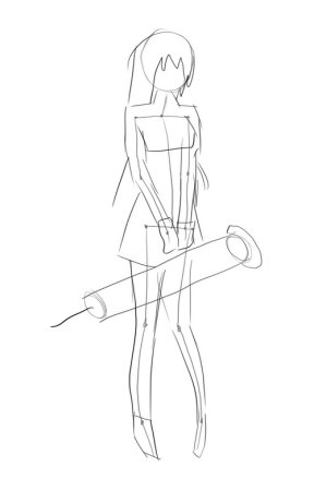 Рисунки людей карандашом аниме