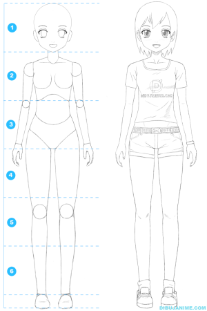 Девушка в купальнике карандашом