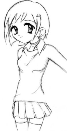 Тело для рисования аниме