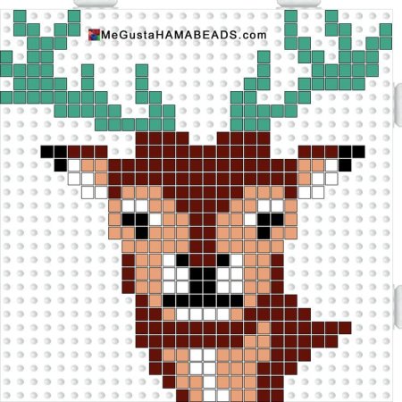 Олень из термомозаики