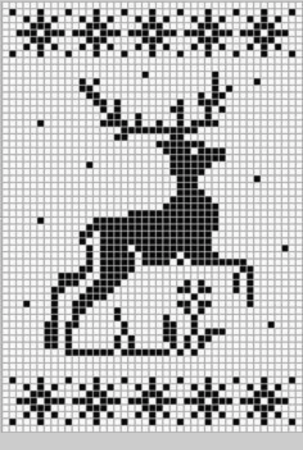 Новогодние узоры по клеткам