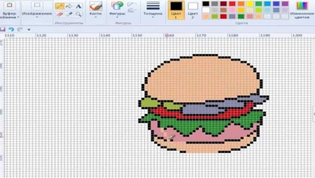 Рисунки по клеточкам молоко