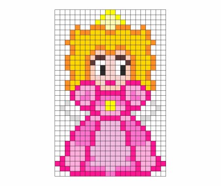 Рисунки по клеточкам для начинающих