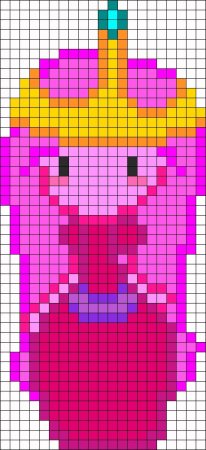 Розовая рисуночки по клеточкам
