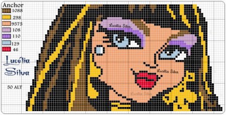 Рисунки по клеточкам маленькие розовые