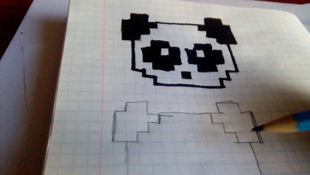 Рисунки по клеточкам черно белые