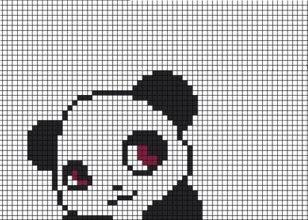 Панда пиксель