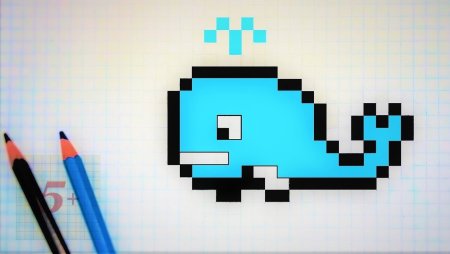 Пиксельный Дельфин